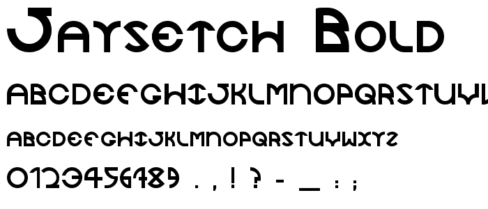 JaySetch Bold font
